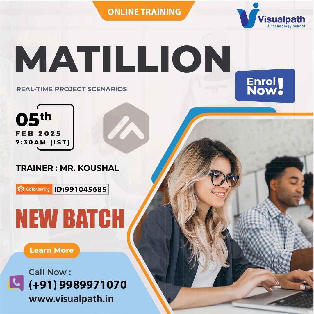 VisualpathPro's tweet photo. Join Now: https://t.co/0hNd77AbGD
Attend Online #NewBatch on #Matillion
Batch on: 5th February, 2025 @ 7:30 AM (IST)
Call us: +91 9989971070
📩WhatsApp: https://t.co/TfXYVUo81G
🌐Visit: https://t.co/XSiFoGYY1X
#onlinetraining #Matillion #snowflaketraining #software https://t.co/Bmtse7Ybng