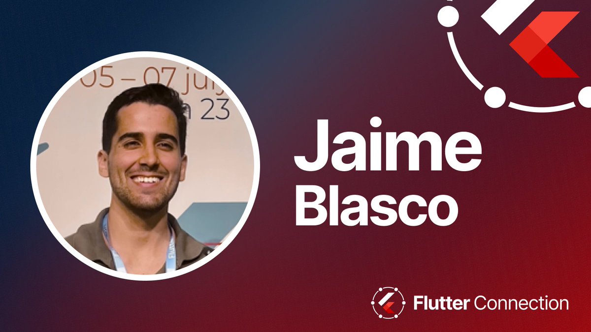 We have an issue with <a href="/JamesBlasco/">Jaime Blasco 💙⚡️</a>. 
Too many things to say: creator of modal_bottom_sheet, layout, co-author of Flutter Design Patterns and Best Practices, Organizer of Flutter Spain, GDE.
He’ll be in Paris. And so should you!

👉 flutterconnection.io