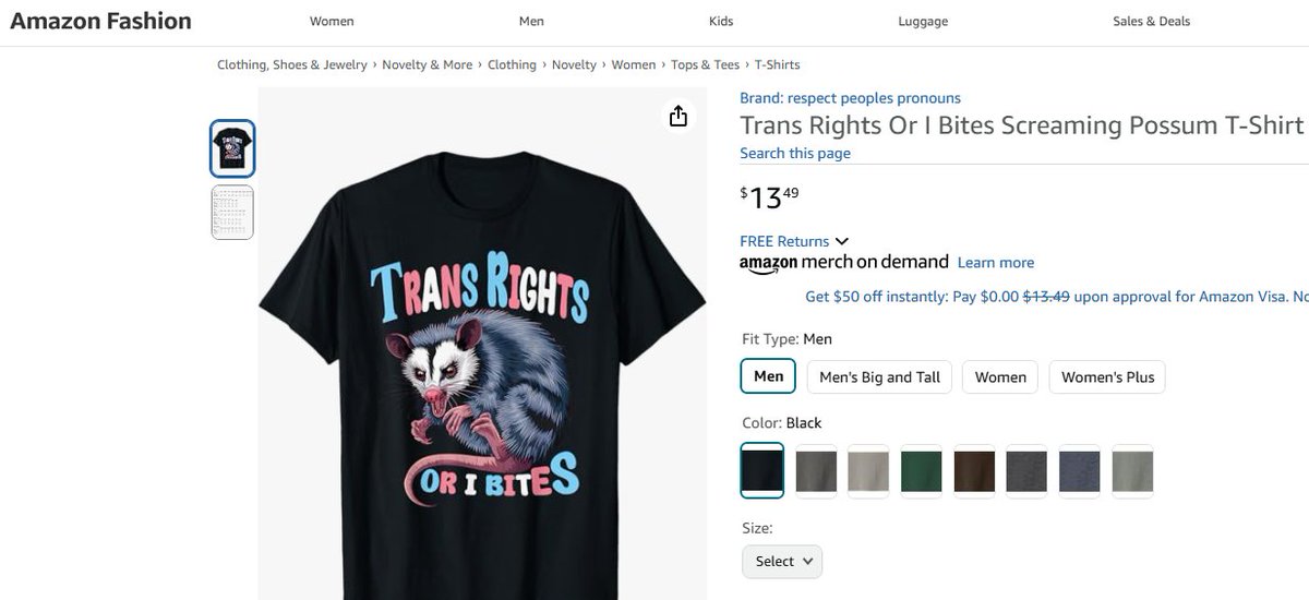Dee80p's tweet photo. Trans Rights Or I Bites  Screaming Possum T-Shirt https://t.co/TDDzkAohBt https://t.co/zN17Q3zhve