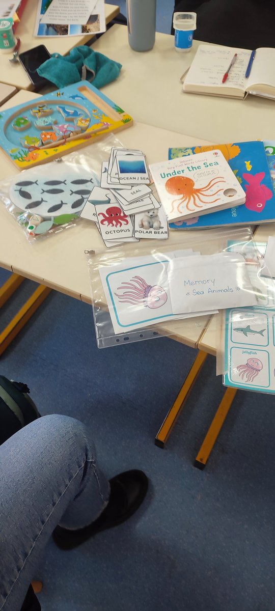 Gab_deshayes's tweet photo. Dernière concertation avant la matinée " Welcome to the Les Salins School party " 🐟🐠🐟 GS et CP
Qui sera l'animal marin de trop? EDD et citoyenneté.
Toute l'équipe a hâte 👍😊
@AnglaisAcNice @eduscol_prim @AzurGnd 
@OFBiodiversite https://t.co/eyaNISwzm2