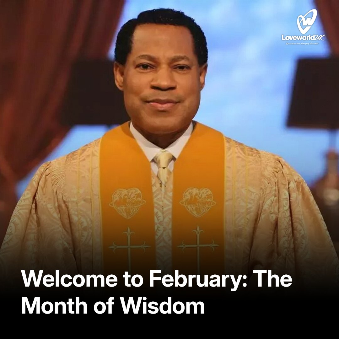 Loveworlduk's tweet photo. 📖 February 2025 – The Month of Wisdom!
At the Global Communion Service, Pastor Chris declared February as The Month of Wisdom, highlighting its role in fulfilling God’s purpose.
Let’s walk in divine wisdom this month!
#PastorChris #WordOfTheMonth #CommunionService #LoveworldUK https://t.co/cwNJIh0UWU