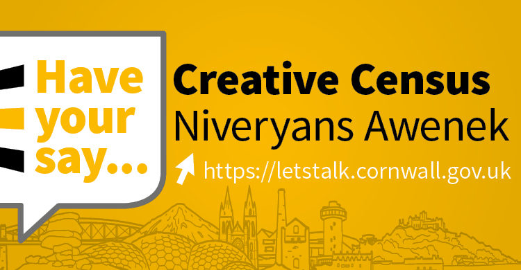 🎭🎨 Are you part of Cornwall’s creative industries? We want to hear from you!

We’re gathering insights on the creative industries - its size, value and the challenges you face. Help shape future support by taking our short survey.

📢 Have your say ➡️ orlo.uk/Creative_Censu…