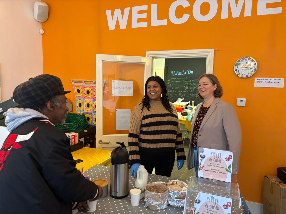 Always lovely to visit Chantelle's Kitchen on Portswood Place in Roehampton.

She serves over 200 healthy, nutritious meals a week and hosts a brunch club.

Pop in to say hello, donate some food or have a lovely meal.