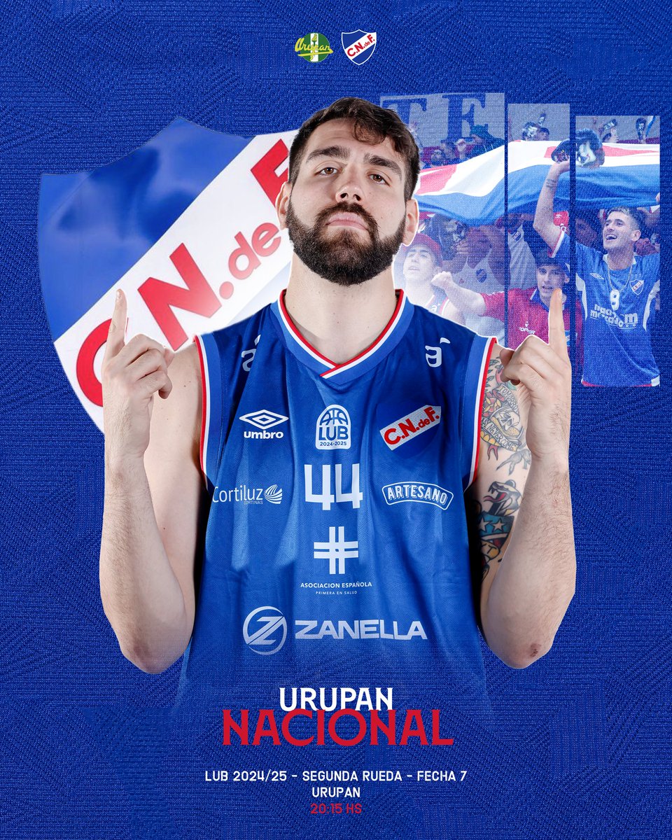 CNdeFbasketball's tweet photo. ¡Hoy #JuegaNacional !🔥

🆚 Urupan
📍 Urupan
🕛 20:15hs.
🎟 https://t.co/ttPsqQUoSY

#MismoEscudoMismaPasión https://t.co/5rQWWtoBEP