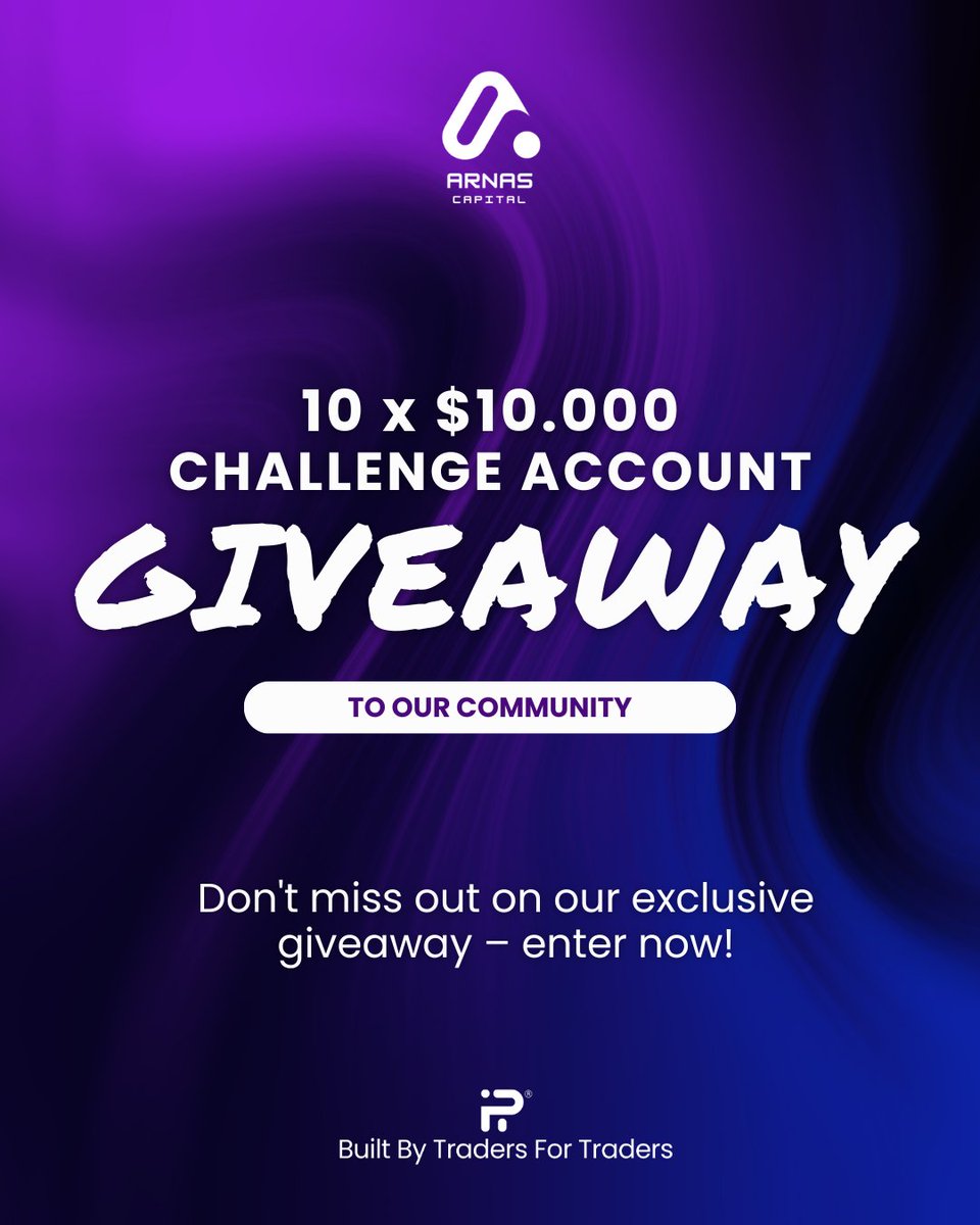 arnascapital's tweet photo. 🚀 $100K in Challenge Accounts Giveaway! 

🔥 How to Enter:
1️⃣ Join our Discord community → https://t.co/OQwNLEQZGM
2️⃣ Follow @fundingpips, @AMazuronis and @Khldfx 
3️⃣ Like &amp; Retweet this post
4️⃣ Comment your Discord handle and tag 3 friends
🎯 Winners will be announced Sunday! https://t.co/9vMnXhhdWy