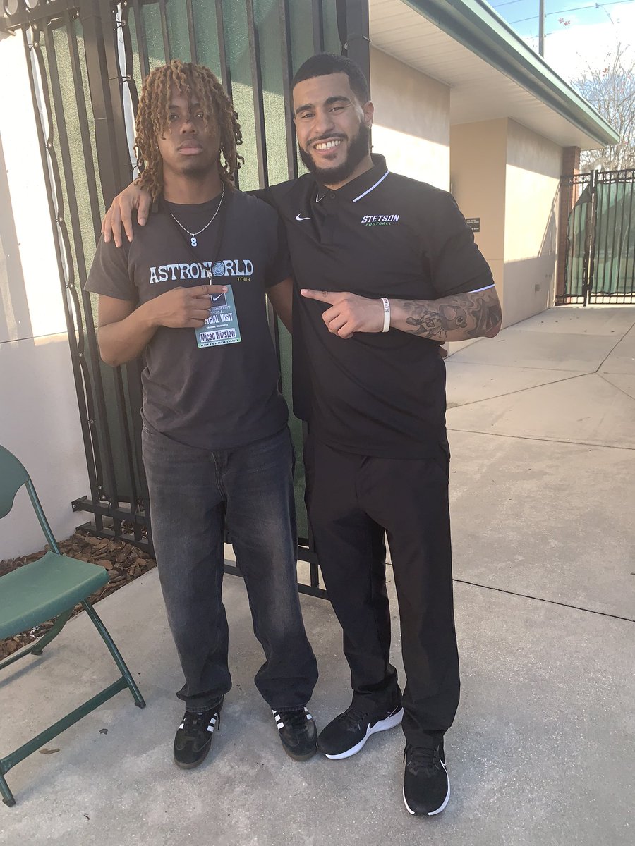 Micah (@micahwinslow4) on Twitter photo Had a great official visit this past weekend at Stetson <a href="/WWHS_Football/">Windermere Football</a> <a href="/CoachSmith100/">Coach Smith</a> <a href="/BIGshadowMIKE/">Coach Mike Jasper</a> <a href="/_CoachWallace/">Kyle Wallace</a> Had a great official visit this past weekend at Stetson <a href="/WWHS_Football/">Windermere Football</a> <a href="/CoachSmith100/">Coach Smith</a> <a href="/BIGshadowMIKE/">Coach Mike Jasper</a> <a href="/_CoachWallace/">Kyle Wallace</a>
