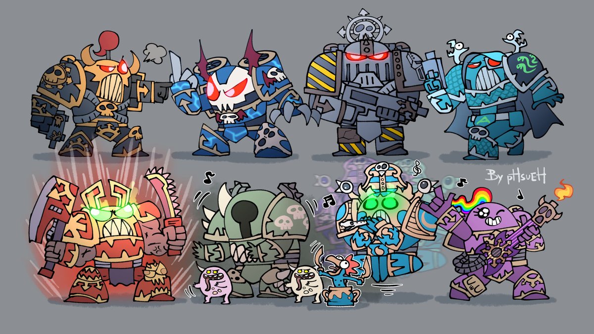 mikehsueh's tweet photo. Trying to draw some chaos in Space King style. :-D
#warhammer40k #WarhammerArt #warhammerfanart #warhammercommunity #art #artwork #40k https://t.co/4WG173rBmo