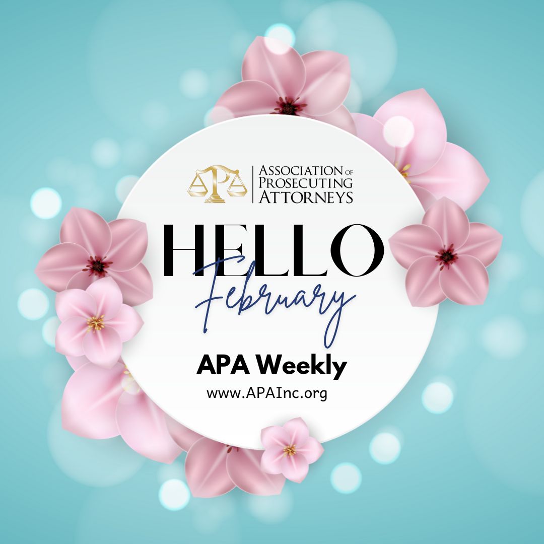 APAinc's tweet photo. Welcome to February! We are excited about so many things, especially our upcoming integration into a new membership system! We cannot wait to introduce our members and look forward to sharing it in the coming months. https://t.co/uCMLIDG5DH
#APAInc #prosecutorslife https://t.co/AQgsG8AAuq