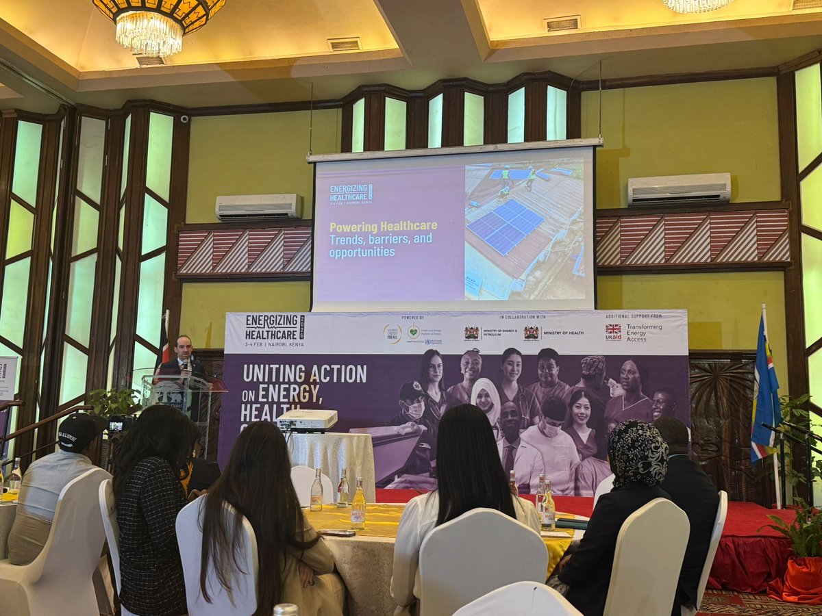 EMONEEnergy's tweet photo. #Keytakeaway from @SEforALL’s #EnergizingHealthcare2025: Healthcare is a human right, and solar is a leading solution in SSA. For scale, we need a services-first approach—energy solutions designed around medical outcomes & target health indicators 🏥 https://t.co/S2VhhippfX
