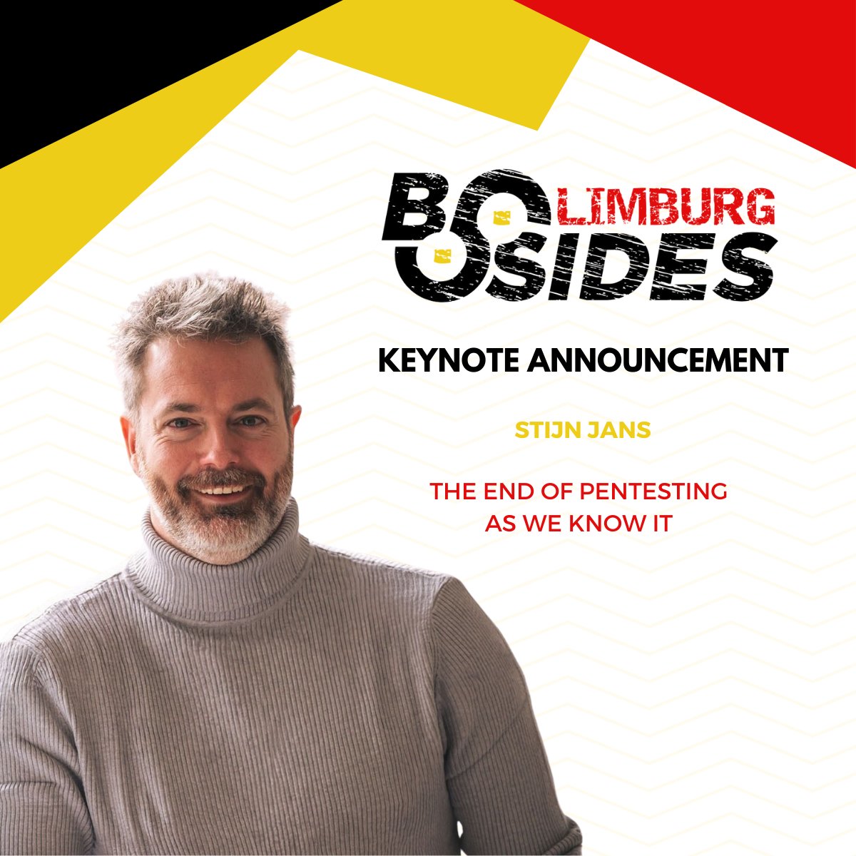 🚨 #KEYNOTE #ANNOUNCEMENT! 🤩

<a href="/StijnJans/">Stijn Jans</a>, founder of <a href="/intigriti/">Intigriti</a>, will join us as the keynote speaker! We’re incredibly grateful to have him contribute to our event in such a meaningful way.

🎟️ Want to see Stijn's keynote? 
Get your tickets here: lnkd.in/eD6UStHF