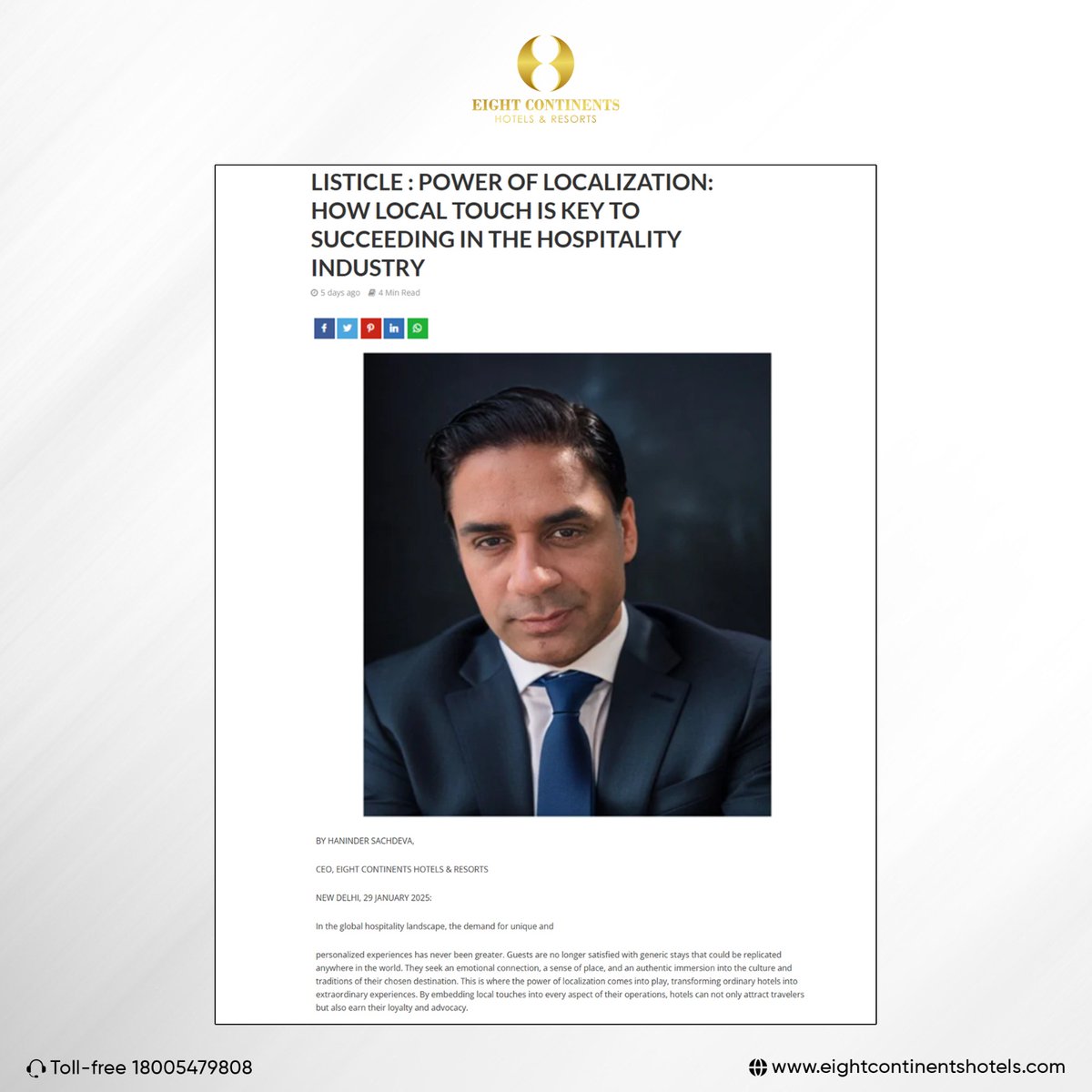 Eight Continents Hotels & Resorts tweet media