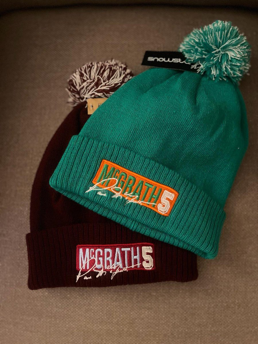Paul McGrath (@paulmcgrath5) on Twitter photo Beanies available in Green, Claret and Red.
Pls DM for details.
Donation from each sale goes to <a href="/ABIIreland/">Acquired Brain Injury Ireland</a>
Thank you Beanies available in Green, Claret and Red.
Pls DM for details.
Donation from each sale goes to <a href="/ABIIreland/">Acquired Brain Injury Ireland</a>
Thank you