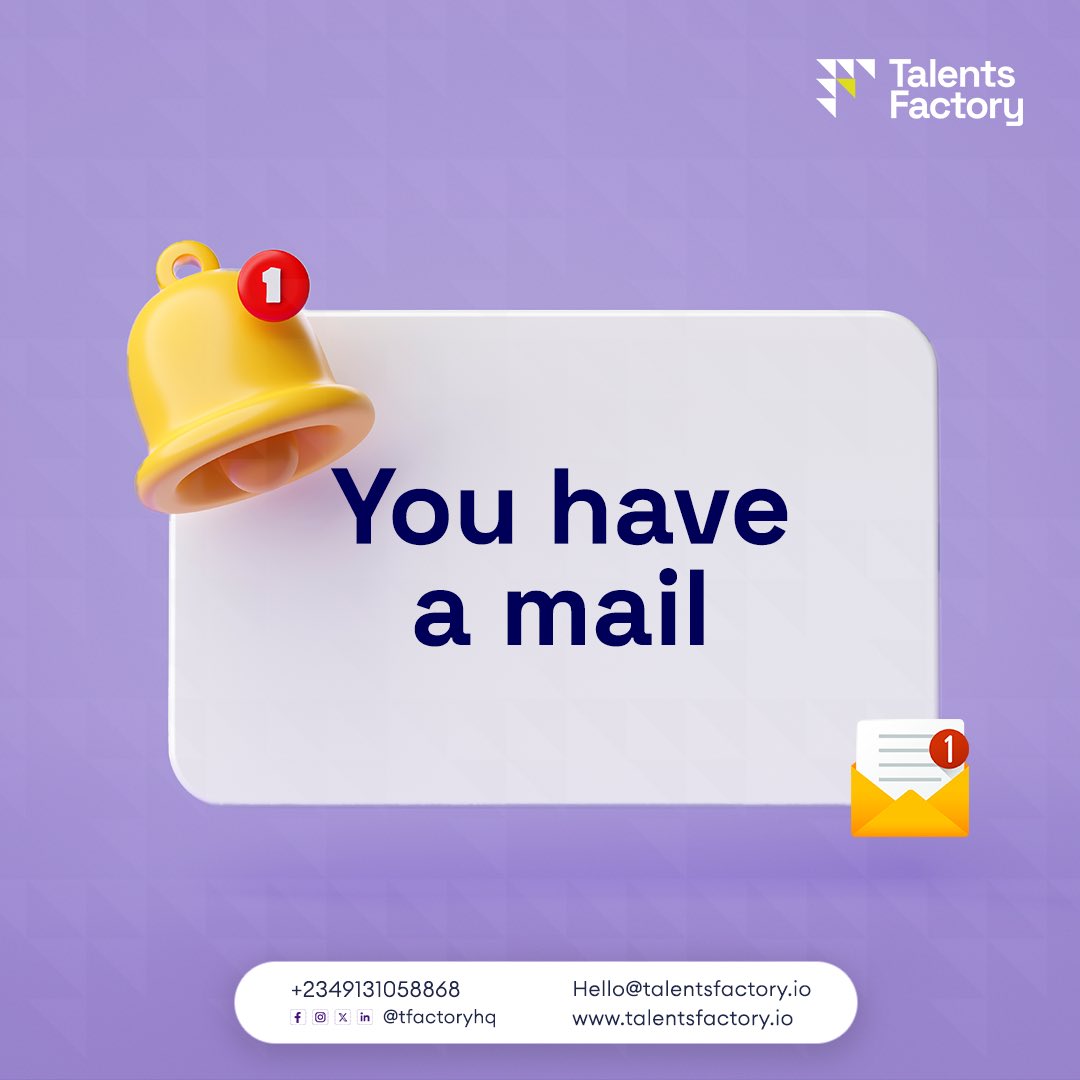 tfactoryhq's tweet photo. 📩 You’ve Got Mail!
Exciting news, boot camp participants! We’ve just sent out emails with details about your sessions. Check your inbox to stay updated!
Didn’t receive your email? Let us know, and we’ll sort it out.
#TalentsFactory #BootCampUpdate #TechBootCamp #LevelUp https://t.co/Y4sbuzTOgS