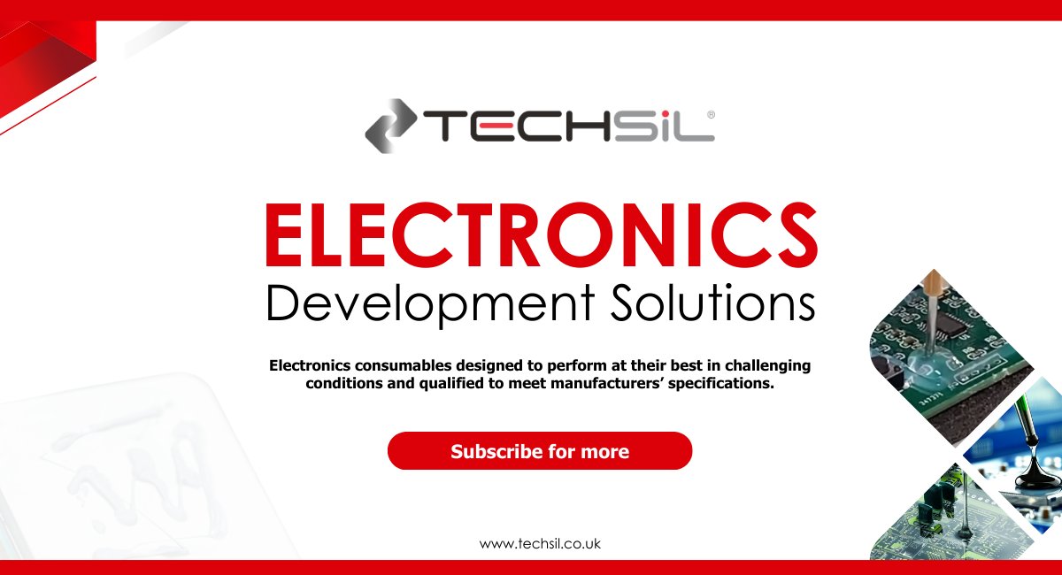 Techsil's tweet image. TECHSiL Technical is tailored for those interested in efficient #sealing, #potting, #encapsulations, and #thermalmanagement solutions. This week, our focus is on the electronics industry.
Subscribe : lnkd.in/d8beKsA4
Read:  lnkd.in/dYavcjJb