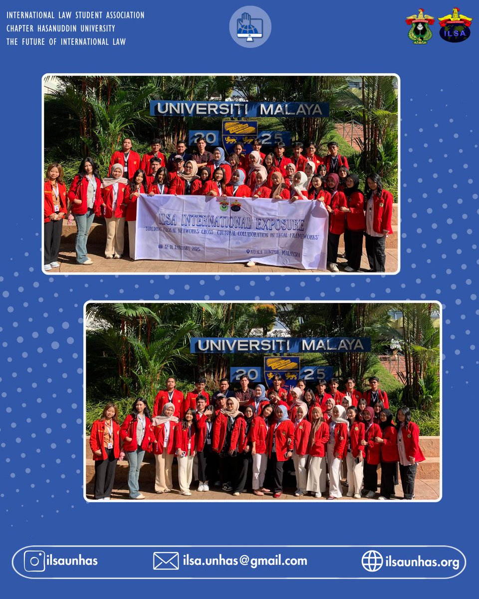 ilsaunhas's tweet photo. Dear ILSA Folks 🌎

“A picture is worth thousand words”
the memories we made together will continue to be remembered for many years, hopefully we can meet again at the next ILSA International Exposure✨

ILSA,
The Future of International Law! https://t.co/1kXSStYoLb