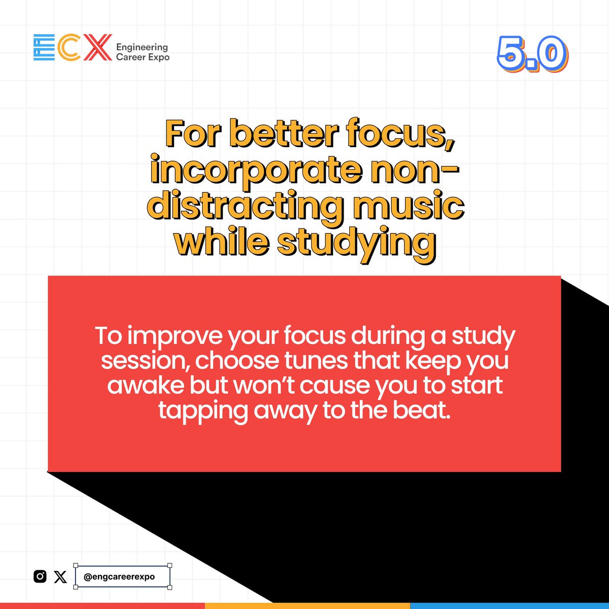 engcareerexpo's tweet photo. Of course, you won't be able to listen to music while you're in the middle of an online lecture, but the right genre of music can be a fantastic aid to your study outside of class.
#ecxunilag #StudyHacks #virtualtechclasses https://t.co/RvEzCdLpP7