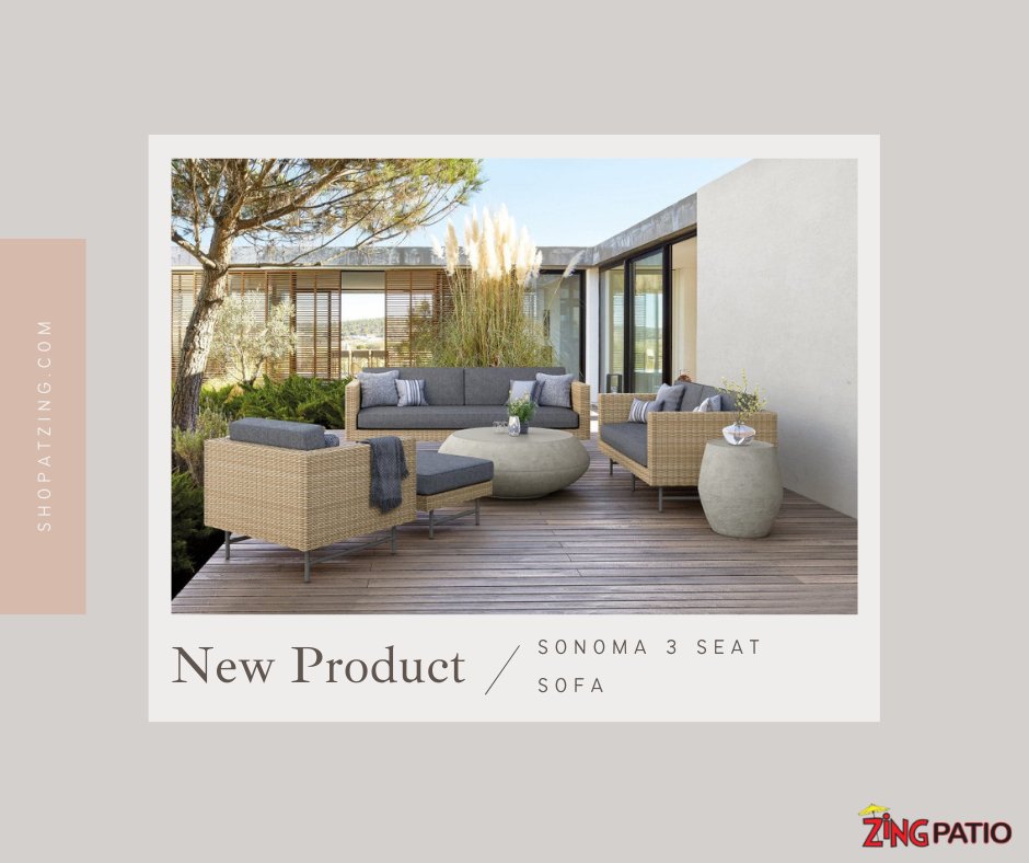 shopatzingfl's tweet photo. Sink into unparalleled comfort with the Sonoma 3-Seat Sofa, featuring a plush bench cushion, curved arms, and a long, straight back, all crafted with premium materials for enduring style.

Shop this beauty and elevate your outdoor living space! 
https://t.co/dP9y1H3PlT https://t.co/QZ7l4NiQKT
