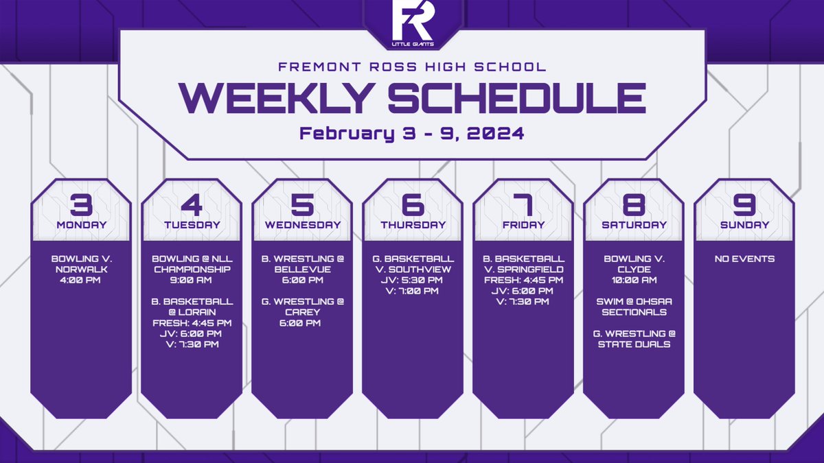The winter sports season is nearing its end.  Several teams are entering league and post season play this week.  Wishing all of our athletes the very best.