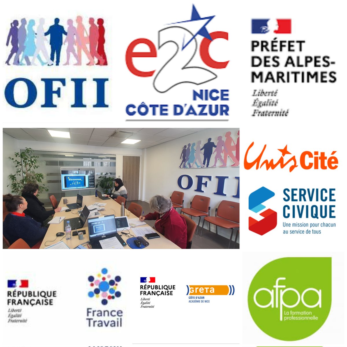 OBJECTIF INTÉGRATION La 1ère visio "Au Fil de l'Intégration" de 2025 initiative <a href="/OFII_Nice/">OFII NICE</a> a fédéré + 60 partenaires des Alpes-Martimes.
Une occasion de partage d'opportunités d'intégration par la formation/emploi accessibles aux signataires du Contrat d'Intégration Républicaine