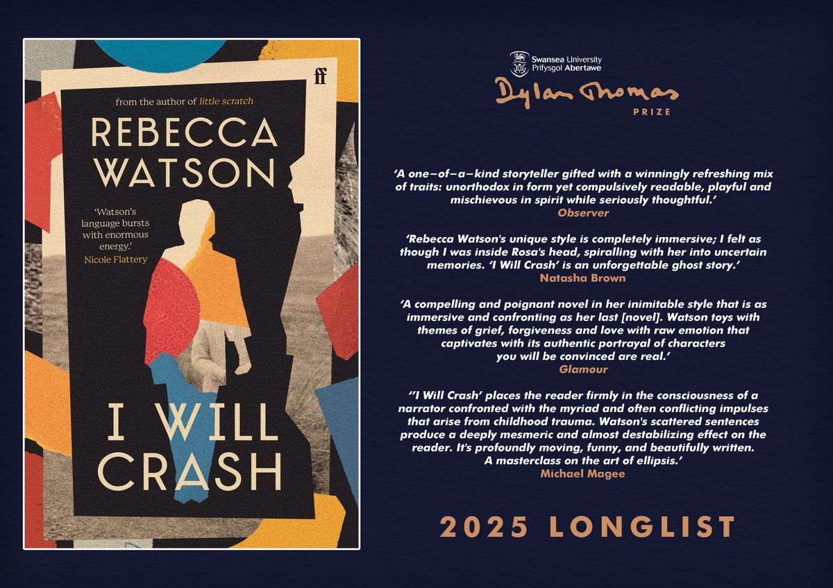 dylanthomprize (@dylanthomprize) on Twitter photo Here's what the critics/reviewers have said about Rebecca Watson's (<a href="/rebeccawhatsun/">Rebecca Watson</a>) second novel, 'I Will Crash' (<a href="/FaberBooks/">Faber Books</a>) 📚 #SUDTP25 Here's what the critics/reviewers have said about Rebecca Watson's (<a href="/rebeccawhatsun/">Rebecca Watson</a>) second novel, 'I Will Crash' (<a href="/FaberBooks/">Faber Books</a>) 📚 #SUDTP25