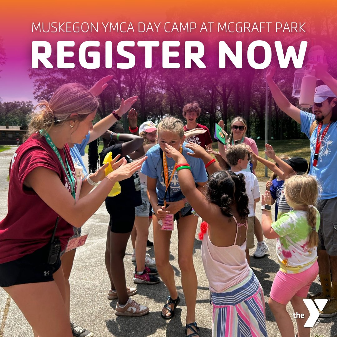 Make this summer one to remember! 🎉 Registration for Muskegon YMCA Day Camp at McGraft Park is officially open—secure your spot today at muskegonymca.org/daycamp