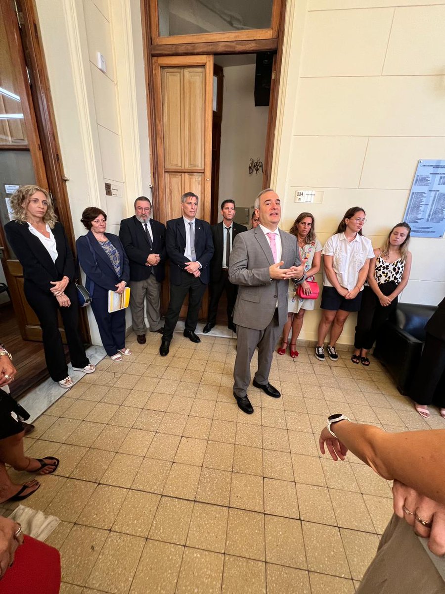 fiscaldeestado's tweet photo. Hoy, como cada primer día hábil de febrero, en Fiscalía de Estado inauguramos el Año Litigante con todos los que hacemos Abogacía Pública. Nos acompañaron el Ministro de Economía Olivares y el Secretario de Justicia Mascheroni. Otro año de juicio por los intereses de la comunidad https://t.co/w8cmfDMS2G