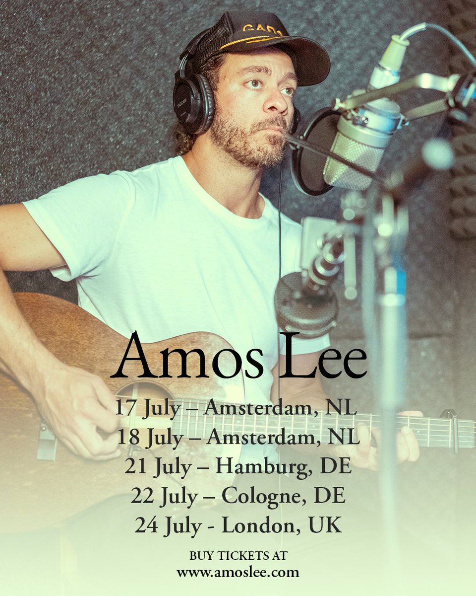 The wait is over! After 6 years, Amos Lee returns to the UK &amp; Europe this summer for a special run of dates. Hear career-spanning songs from his debut album to his latest record ‘Transmissions.’ 

Tickets on sale Friday, Feb 7 at 10 AM local!