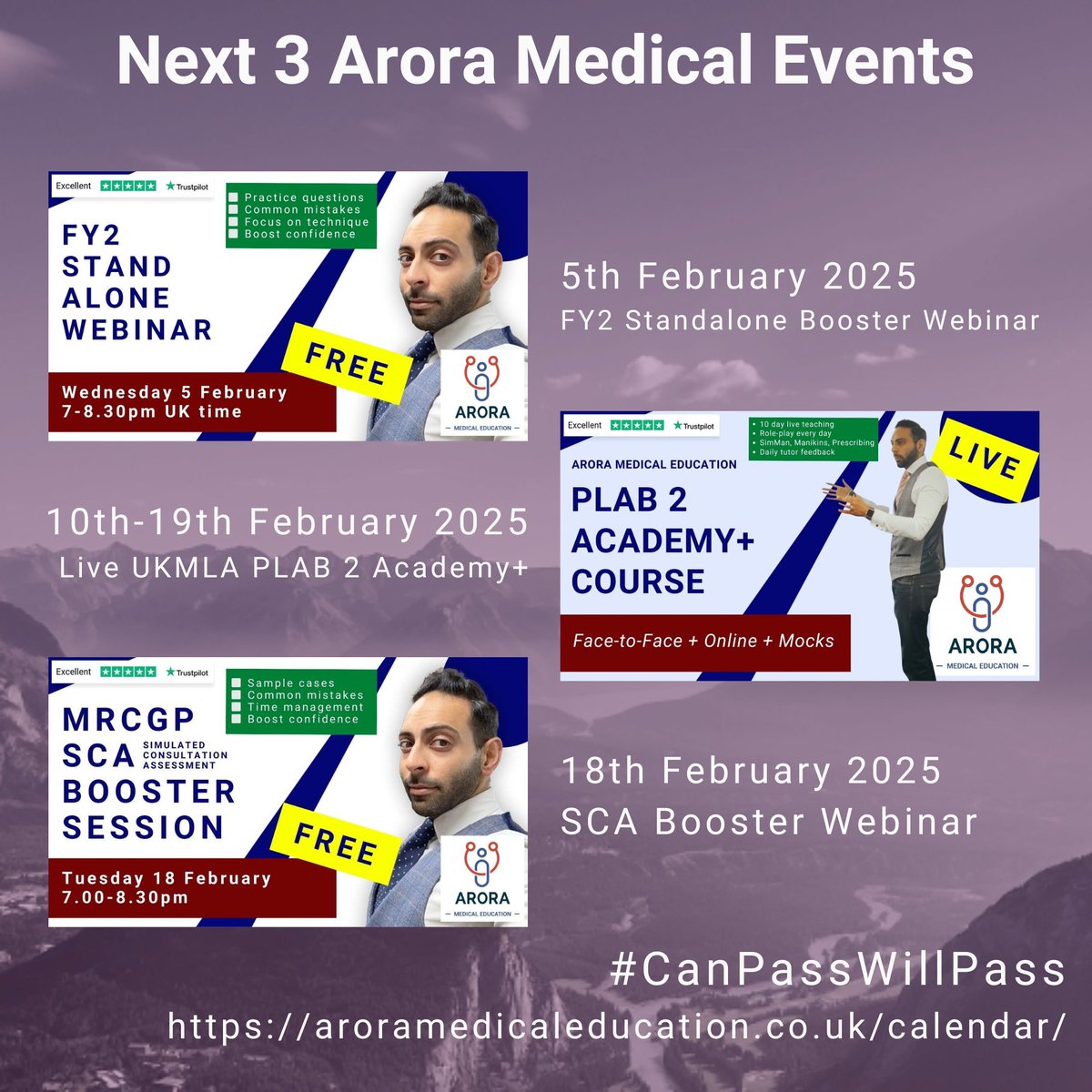 👉 Register for Upcoming Events &amp; Free Webinars: aroramedicaleducation.co.uk/calendar/

#CanPassWillPass #iWentWithArora