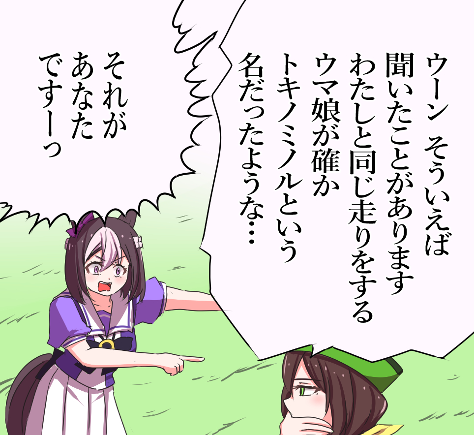 なん度もいうようにトキノミノルなどという名前はしらん 