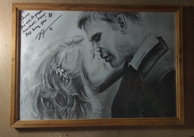 Long time ago <a href="/MarkRPellegrino/">Mark Pellegrino</a> you did a great thing
And every time I look at it, I'm smiling
And you know what, I'm doing what you wrote me to do
I've never stop being me
When and if I have a boy with my husband we decided to name him Mark. 
So, Thank You!