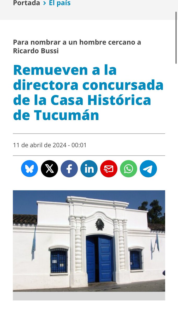 spisarello's tweet photo. Los reivindicadores del Operativo Independencia preparan un acto dentro de la Casa Histórica de Tucuman con la participación de su director José Maria Posse. Los mismos que en 2022 repudiaron una muestra artística por “política” y que corrieron a la directora concursada https://t.co/VoKlXTtobc
