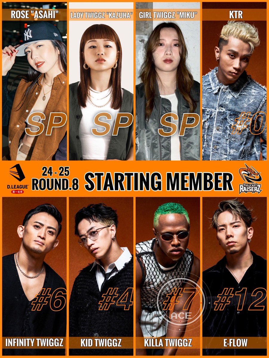STARTING MEMBER】 D.LEAGUE 24-25 SEASON ROUND.8🔥6th MATCH vs