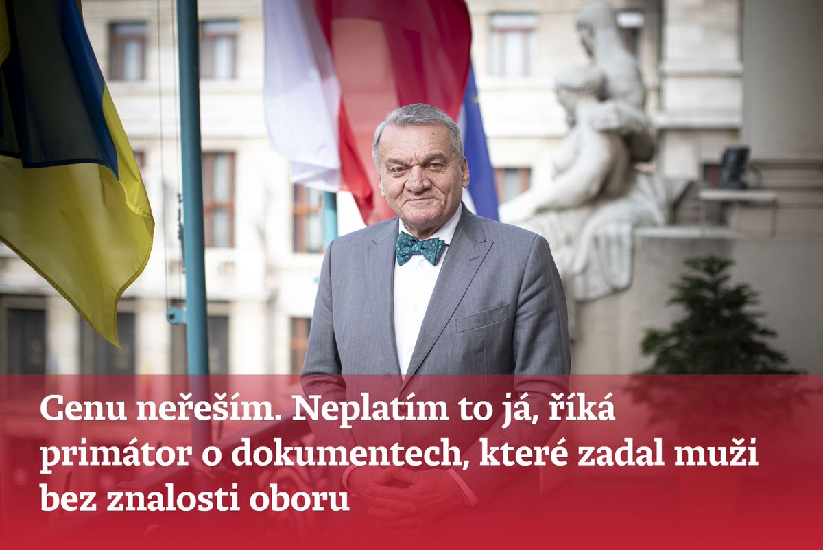 enkocz's tweet photo. „Na délce nezáleží a obsah není důležitý,“ říká pražský primátor Bohuslav Svoboda o analýzách, které objednal od muže bez znalosti oboru. Magistrát za ně dal přes 700 tisíc korun. „To já neřeším. Neplatím to já,“ podotýká v rozhovoru Svoboda. https://t.co/eRuT5veES2 https://t.co/EzJw7ibrzt