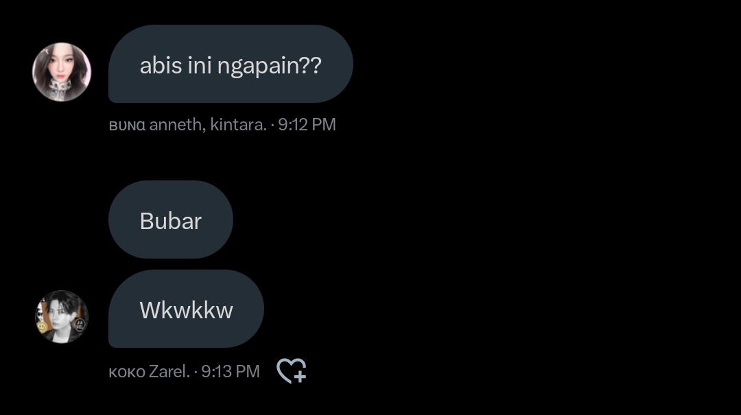 Liat dia seseneng itu bubar