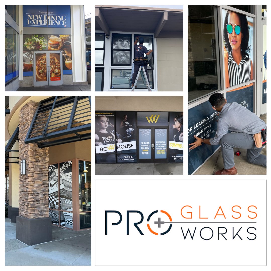 proglassworks's tweet image. Your company deserves more than plain glass. 🤙 Showcase your brand's identity with some cool custom glass graphics. 
.
.
#retailgraphics #windowgraphics #signagedesign #businesssignage #commercialdesign #Temecula #RiversideCounty #SanDiego #SDCounty #windowfilm #ProGlassWorks