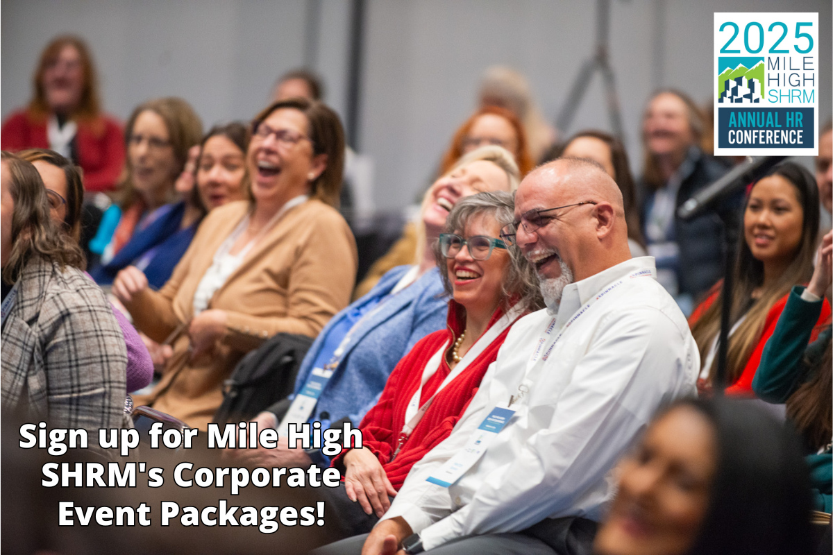 Purchase the Annual HR Conference Corporate Event Package for your HR team and receive deep savings if you bundle 3+ tickets!

Our packages have many fantastic benefits like 60+ LOCAL educational &amp; networking opportunities!

Learn more: bit.ly/48ODW2h

#denverco #mile...
