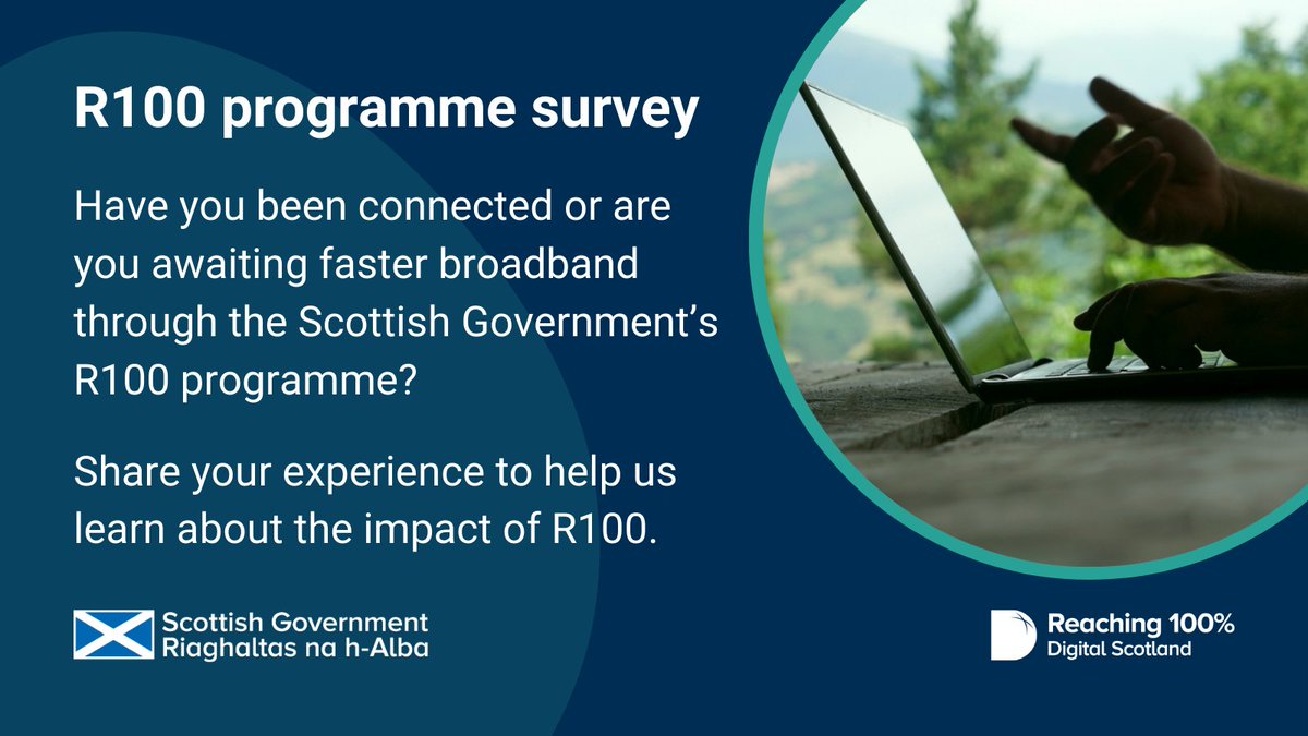 Did you know Scottish Government's R100 Programme has already connected around 113,000 properties?! We encourage you to take part in this evaluation by taking their survey: ow.ly/Qlh850Utkkw

❌⏳ Surveys close on 3rd March!

<a href="/ELCouncil/">East Lothian Council - news and information</a>