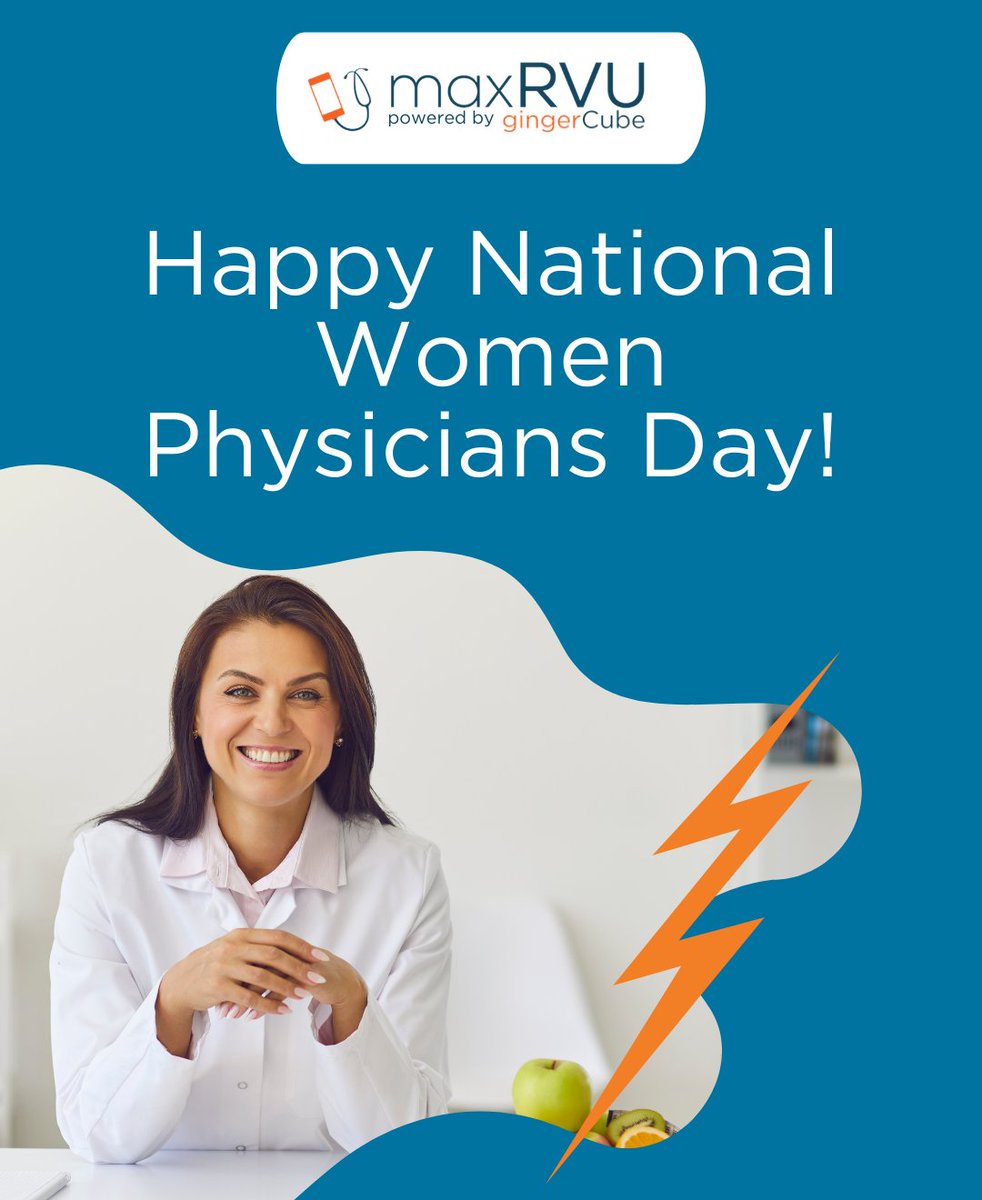 maxrvu's tweet photo. Celebrating the incredible women in medicine this National Women Physicians Day! 👩‍⚕️💪 

#WomenInMedicine #mobilechargecapture #medicalbilling #chargecaptureapp #doctormobileapp #medicalbillingapp #doctorapps #billingsessions #physicianpractice #maxRVU #gingerCube https://t.co/Fi5TXdnSSa