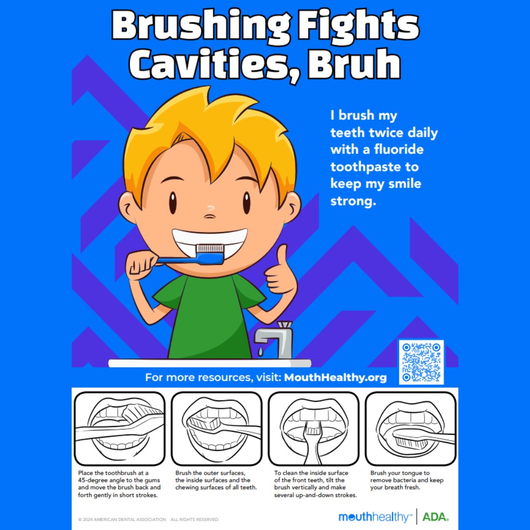 oregonmch's tweet photo. Happy National Children’s Dental Health Month! Cavities are preventable, yet about half of Oregon’s children have had a cavity by their 10th birthday. Together we can change this!

Let's raise awareness and keep Oregon’s kids cavity free!
#ChildrensDentalHealthMonth #NCDHM25 https://t.co/HGe8XVswKG