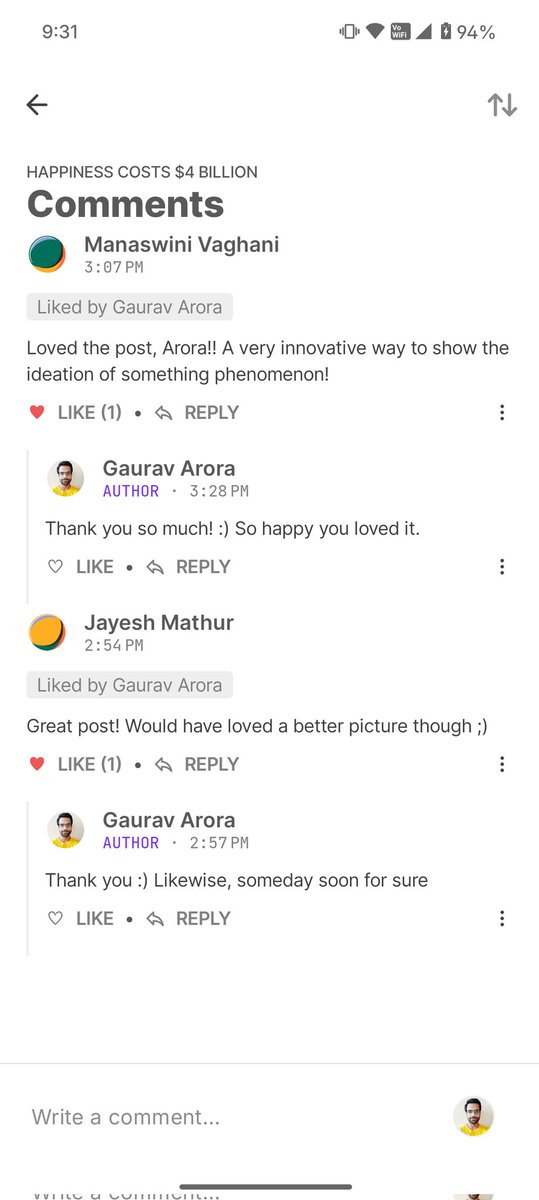 Kind of responses a marketer wants 😀❤️