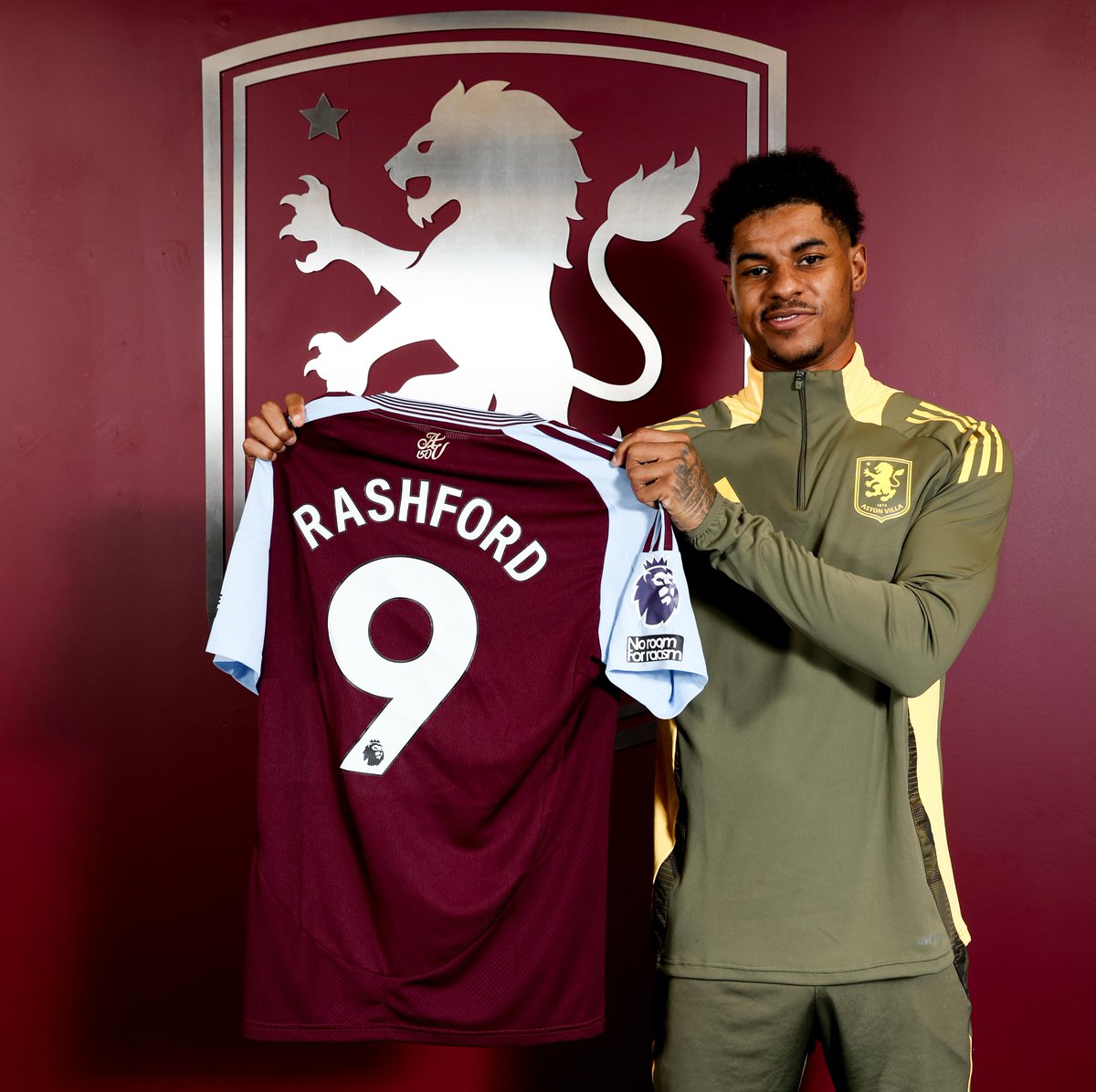 AVFCStatto's tweet photo. Marcus Rashford is Aston Villa's new number 9 following Jhon Duran's departure to Saudi Arabia.

#AVFC https://t.co/smQq9t3Ooo