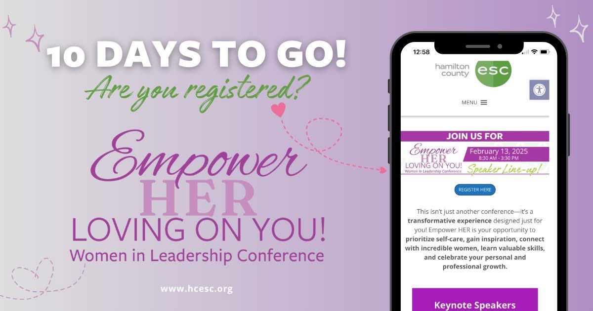 HamiltonCoESC's tweet image. Are you ready to be inspired and uplifted? 🌟 Empower HER: Women in Leadership isn’t just another conference – it’s a chance to:
💡 Find Inspiration
🤝 Connect with Amazing Women
🛠️ Learn Practical Tools

We hope to see you on February 13, 2025! 

➡️ hcesc.org/empower-her/