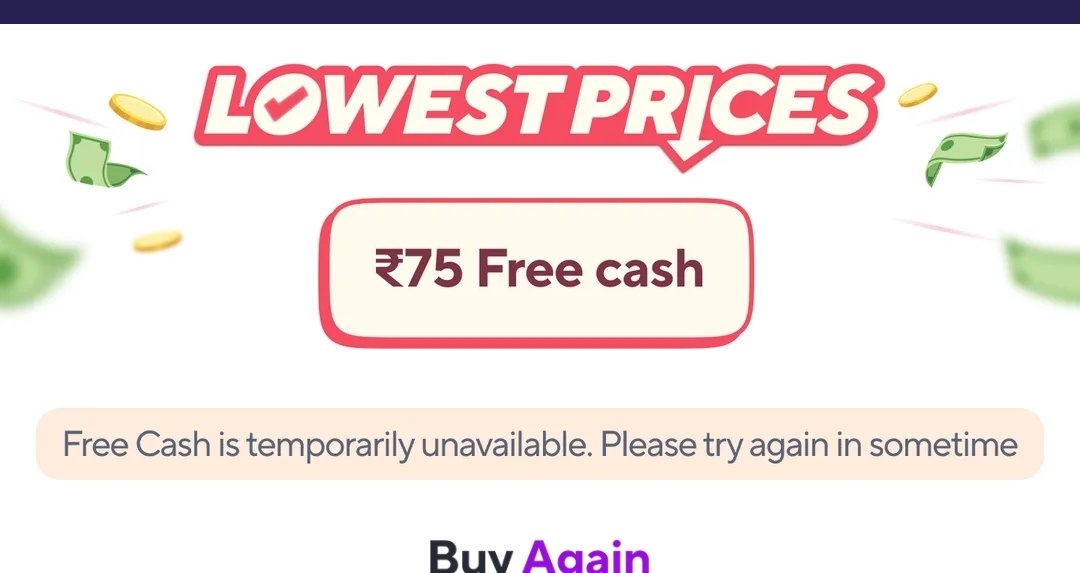 ravi71384589's tweet photo. @ZeptoNow u deposited rs 75 free cash today and expired today itself and always free cash unavailable full day.. then wat's the purpose of crediting free cash?? https://t.co/KU8RlPCIvr
