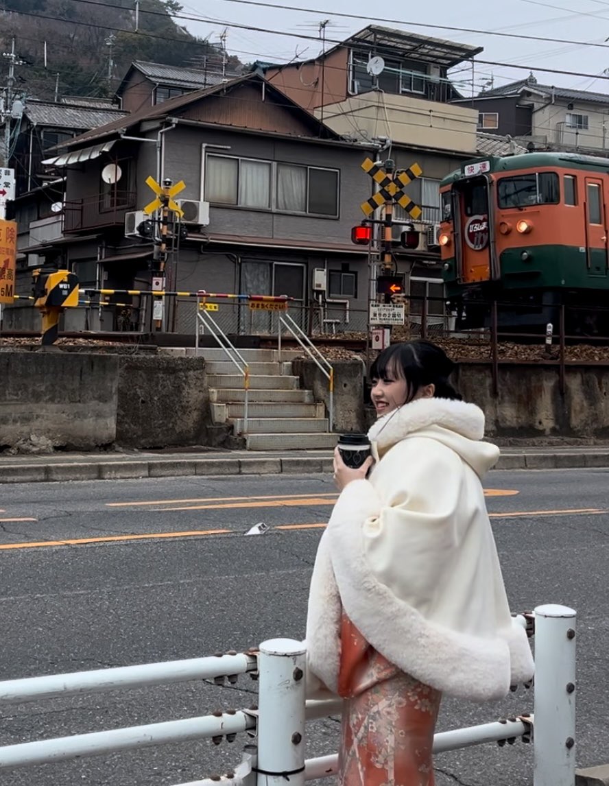 ももにゃんだにゃん💕💕 広島と岡山で電車みれたにゃ～ん