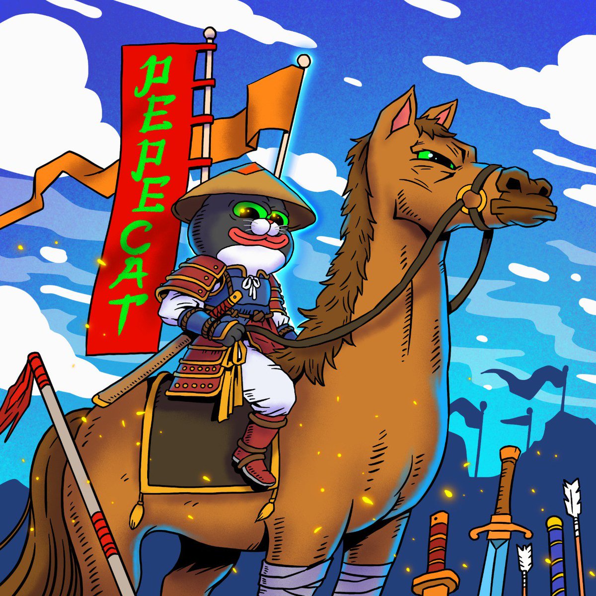 pepecattoken's tweet photo. $PEPECAT isn't playing around - conquest is the mission! ๐ธ๐ฑ๐
While others hesitate, $PEPECAT stacks, climbs, and revolutionizes the memecoin game.
The new king approaches... Are you ready? ๐๐ฅ
#PEPECAT #Solana #Memecoin #pepecatfun #NFTs #cats #Cat #solmemecoin https://t.co/n0oAiwGCZj