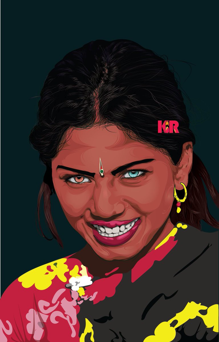 I_amKir's tweet image. Swathy beauty  #artinstruction #India #GypsyGirl