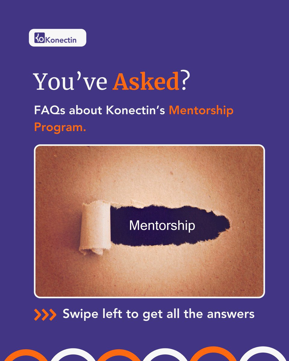 konectin_'s tweet photo. Starting a career or switching paths? You don’t have to figure it out alone.

The Konectin Mentorship Program (KOMP) is a free initiative connecting mentees with industry experts. We’ve mentored over 130 professionals across Africa—and we’re not stopping there. https://t.co/NC9a9G7YPG