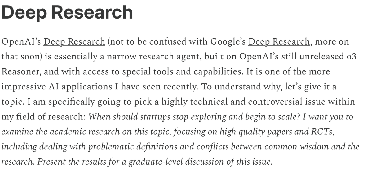 DKThomp's tweet photo. Too many things happening right now, but there's a decent chance the most important announcement in the last 48 hours is confirmation that the frontier AI labs have taken significant steps toward building autonomous digital workers that can "navigate the web, process information across all modalities, and take meaningful action in the world" (@emollick).

So, a disembodied silicon brain that can accomplish complex multi-hour, or multi-day research projects—search on the Internet, read, synthesize, write, and even PowerPoints—in a matter of minutes.

If you're still on team "AI is a waste of time," I genuinely don't know what you think the white-collar economy is.