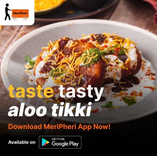 Meripheriapp's tweet image. Craving Chaat?
Get the tastiest aloo tikki from your nearest thela with just a tap on the MeriPheri App!  No more searching—just order and enjoy your favorite street food hassle-free.
Download now and treat your taste buds!
#MeriPheri #StreetFoodLove #ChaatCravings #Foodie