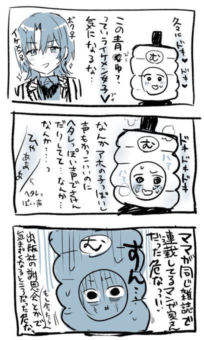 最近ドキっとしたこと
原稿休憩の落書き 